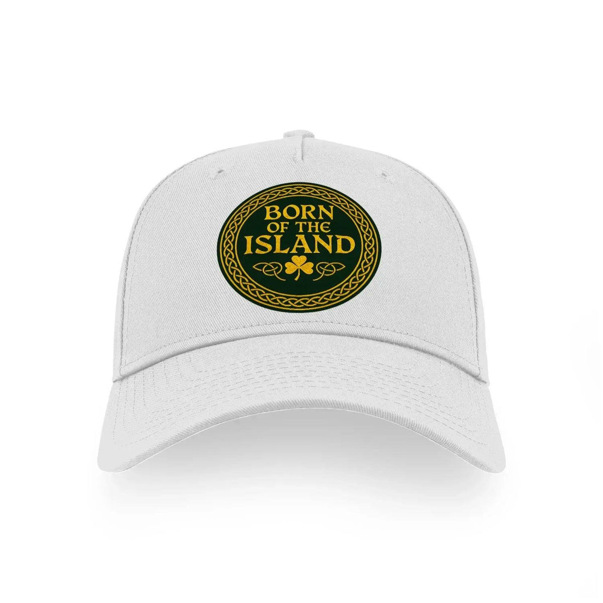 Irish Baseball Cap - Born of the Island, Adjustable Fit - Celtic Wolfwear