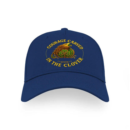 Irish Baseball Cap - Courage Carved in the Clover Shamrock - Celtic Wolfwear