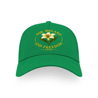 Irish Baseball Cap - Freedom 1916, Adjustable Headwear - Celtic Wolfwear