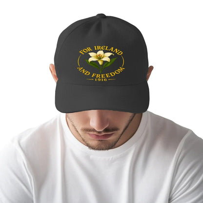 Irish Baseball Cap - Freedom 1916, Adjustable Headwear - Celtic Wolfwear