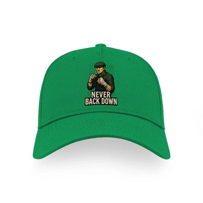 Irish Baseball Cap - Never Back Down 5, Adjustable Fit - Celtic Wolfwear
