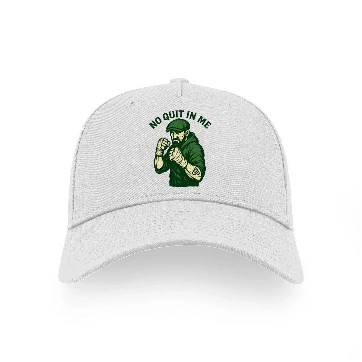 Irish Baseball Cap - No Quit in Me, Adjustable Headwear - Celtic Wolfwear