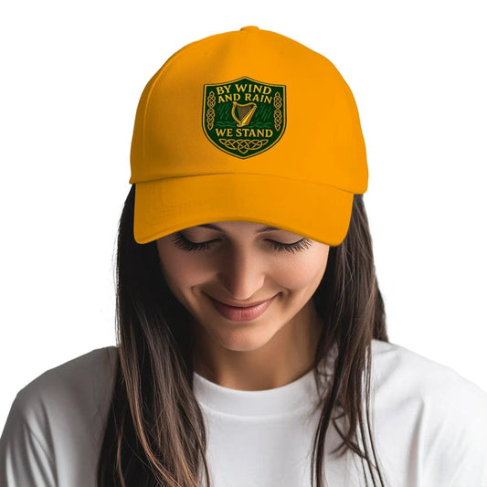 Irish Baseball Cap - Wind and Rain, Adjustable Headwear - Celtic Wolfwear