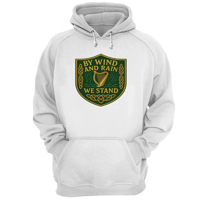 Irish Hoodie - Heritage Hood Heather Grey Unisex Streetwear - Celtic Wolfwear