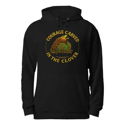 Irish Lion Hoodie - Clover Shamrockart Unisex Streetwear - Celtic Wolfwear