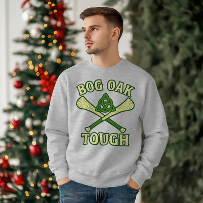 Irish Sweatshirt - Bog Oak, Terrace-Inspired Streetwear - Celtic Wolfwear