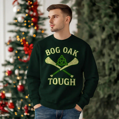 Irish Sweatshirt - Bog Oak, Terrace-Inspired Streetwear - Celtic Wolfwear