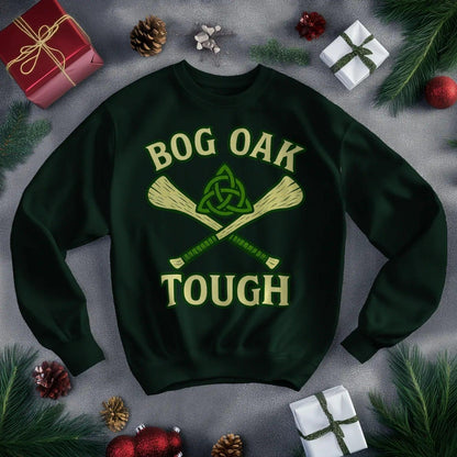 Irish Sweatshirt - Bog Oak, Terrace-Inspired Streetwear - Celtic Wolfwear