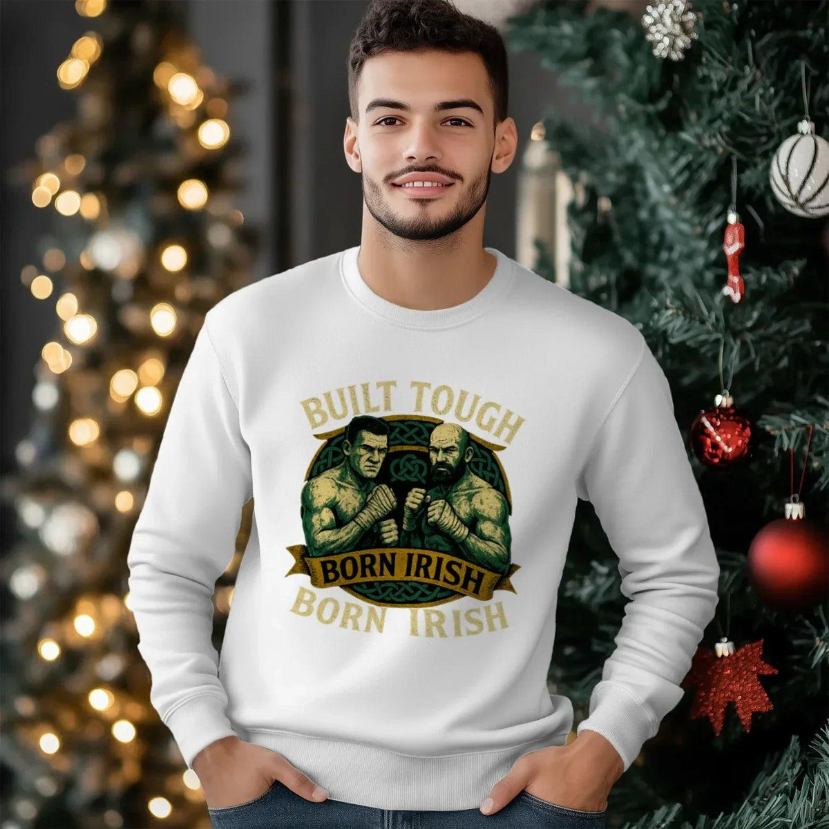 Irish Sweatshirt - Built Tough Born Heritage Streetwear - Celtic Wolfwear