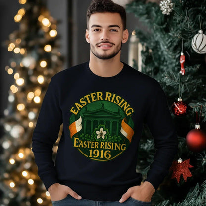 Irish Sweatshirt - Easter Rising, Unisex Matchday Wear - Celtic Wolfwear