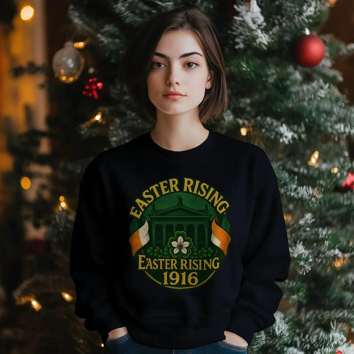 Irish Sweatshirt - Easter Rising, Unisex Matchday Wear - Celtic Wolfwear