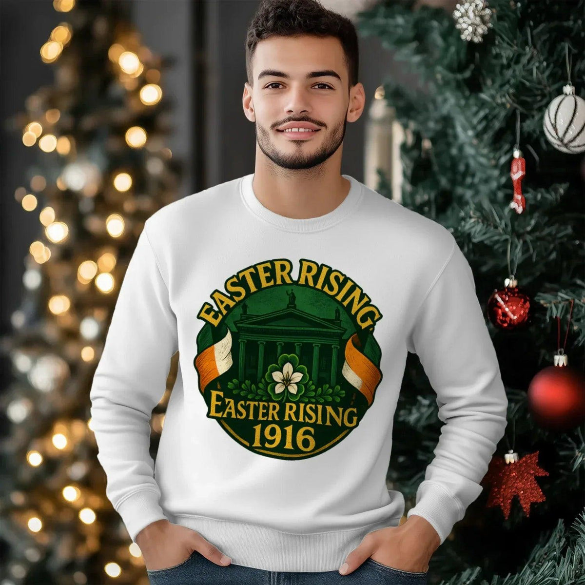 Irish Sweatshirt - Easter Rising, Unisex Matchday Wear - Celtic Wolfwear