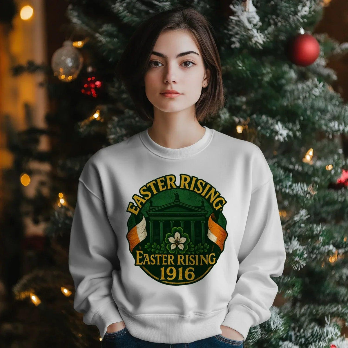 Irish Sweatshirt - Easter Rising, Unisex Matchday Wear - Celtic Wolfwear