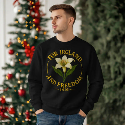 Irish Sweatshirt - Freedom 1916, Unisex Matchday Wear - Celtic Wolfwear