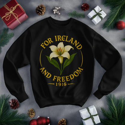 Irish Sweatshirt - Freedom 1916, Unisex Matchday Wear - Celtic Wolfwear