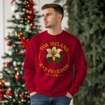 Irish Sweatshirt - Freedom 1916, Unisex Matchday Wear - Celtic Wolfwear