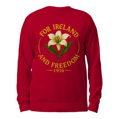 Irish Sweatshirt - Freedom 1916, Unisex Matchday Wear - Celtic Wolfwear
