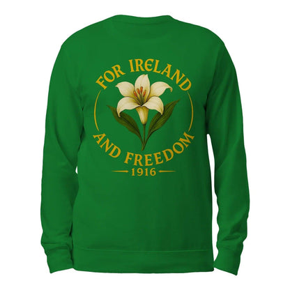 Irish Sweatshirt - Freedom 1916, Unisex Matchday Wear - Celtic Wolfwear