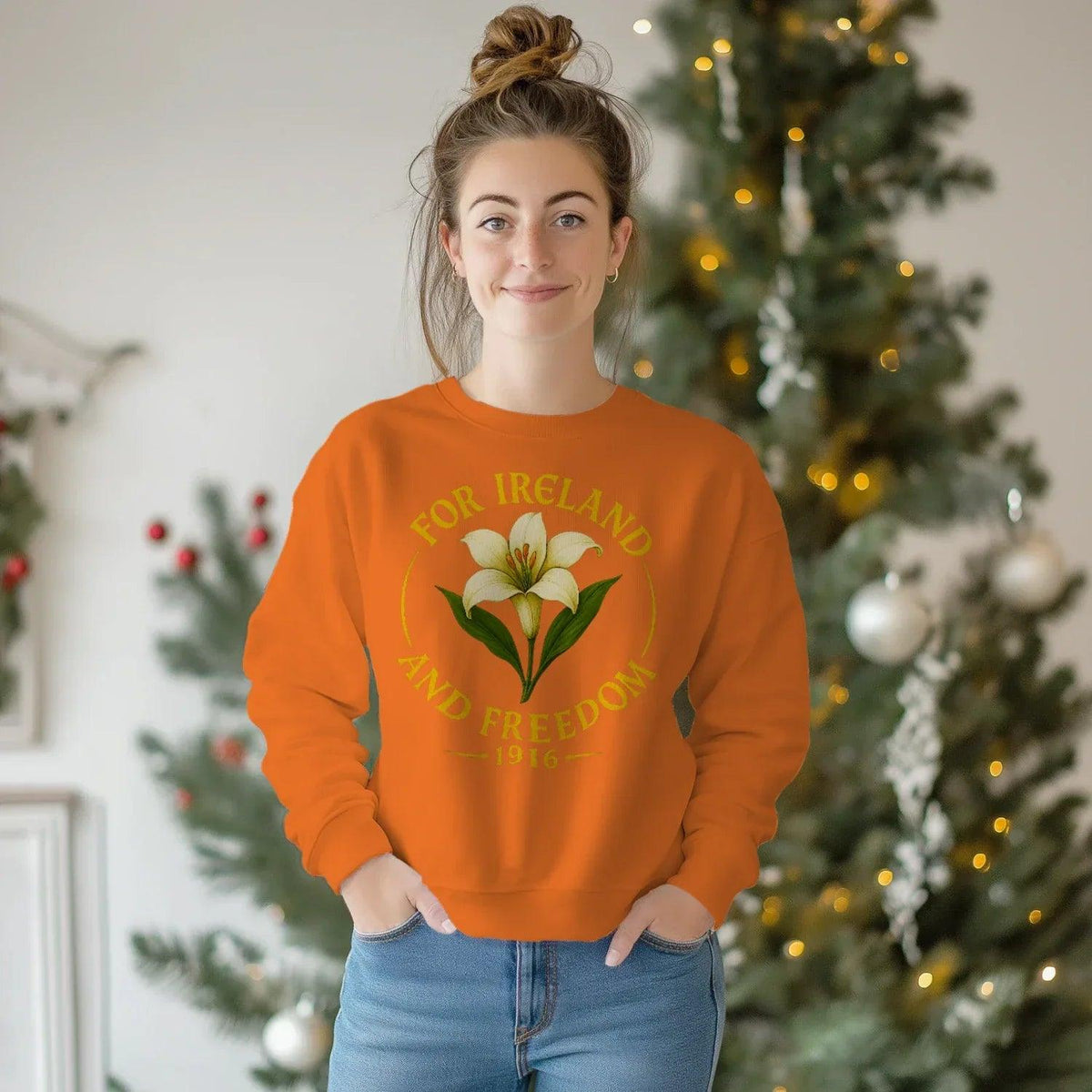 Irish Sweatshirt - Freedom 1916, Unisex Matchday Wear - Celtic Wolfwear