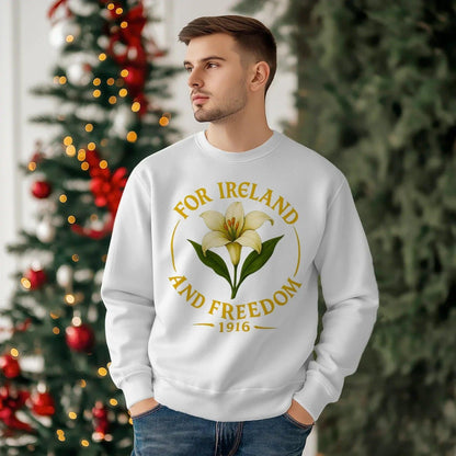 Irish Sweatshirt - Freedom 1916, Unisex Matchday Wear - Celtic Wolfwear