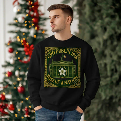 Irish Sweatshirt - GPO 1916 Dublin Heritage, Unisex - Celtic Wolfwear