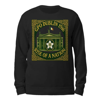Irish Sweatshirt - GPO 1916 Dublin Heritage, Unisex - Celtic Wolfwear
