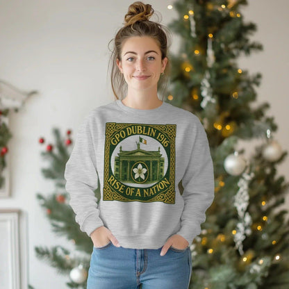 Irish Sweatshirt - GPO 1916 Dublin Heritage, Unisex - Celtic Wolfwear