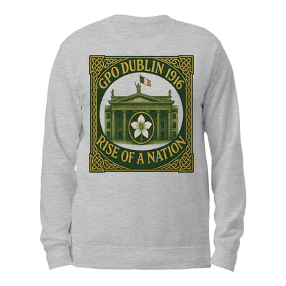 Irish Sweatshirt - GPO 1916 Dublin Heritage, Unisex - Celtic Wolfwear
