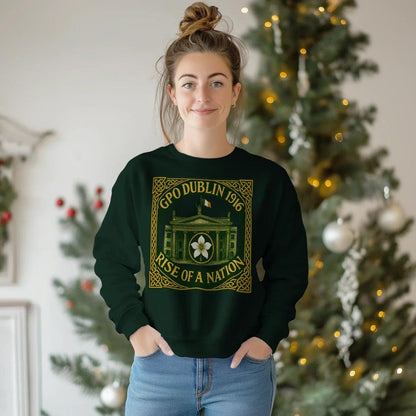 Irish Sweatshirt - GPO 1916 Dublin Heritage, Unisex - Celtic Wolfwear