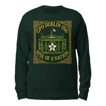 Irish Sweatshirt - GPO 1916 Dublin Heritage, Unisex - Celtic Wolfwear