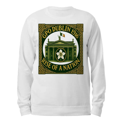 Irish Sweatshirt - GPO 1916 Dublin Heritage, Unisex - Celtic Wolfwear