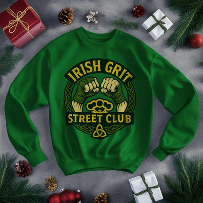 Irish Sweatshirt - Grit, Terrace-Inspired Streetwear - Celtic Wolfwear