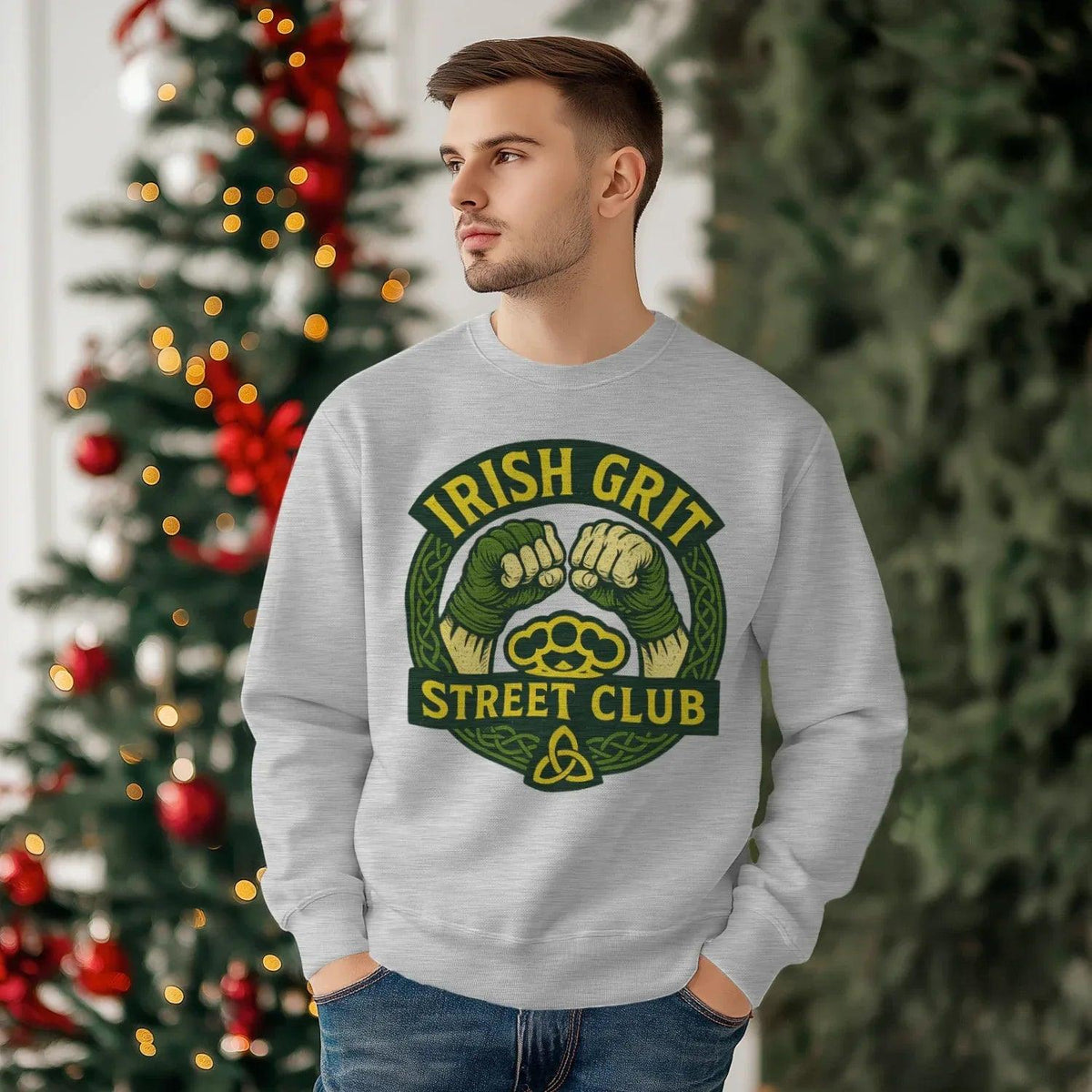 Irish Sweatshirt - Grit, Terrace-Inspired Streetwear - Celtic Wolfwear