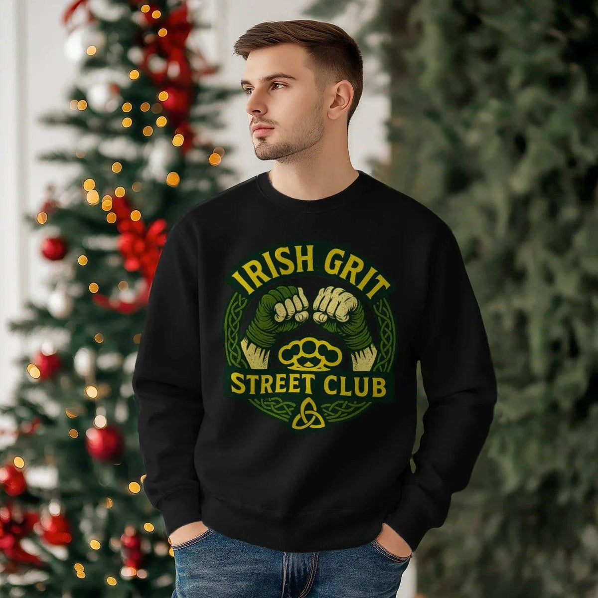 Irish Sweatshirt - Grit, Terrace-Inspired Streetwear - Celtic Wolfwear