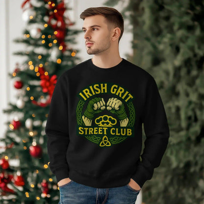 Irish Sweatshirt - Grit, Terrace-Inspired Streetwear - Celtic Wolfwear
