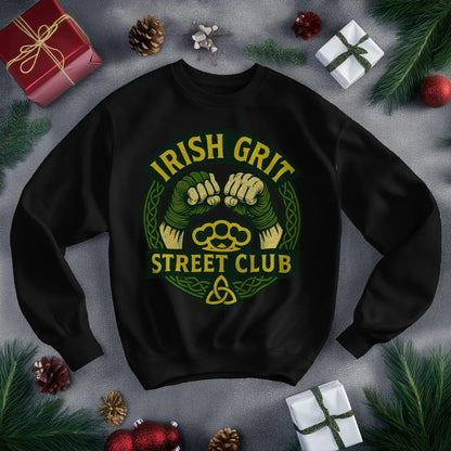 Irish Sweatshirt - Grit, Terrace-Inspired Streetwear - Celtic Wolfwear