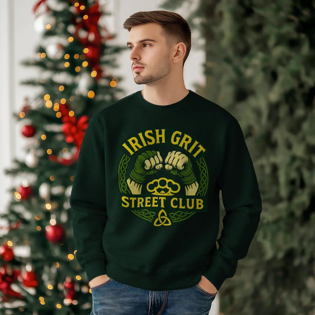 Irish Sweatshirt - Grit, Terrace-Inspired Streetwear - Celtic Wolfwear