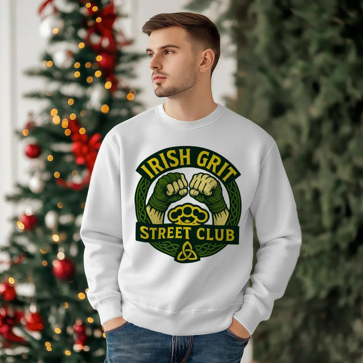 Irish Sweatshirt - Grit, Terrace-Inspired Streetwear - Celtic Wolfwear
