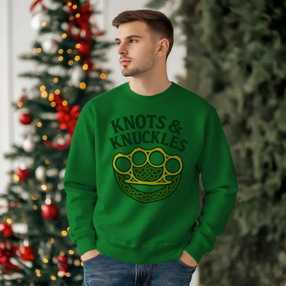 Irish Sweatshirt - Knots and Knuckles Knot, Unisex - Celtic Wolfwear