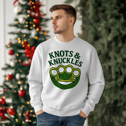 Irish Sweatshirt - Knots and Knuckles Knot, Unisex - Celtic Wolfwear