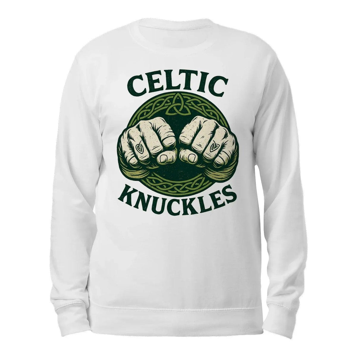 Irish Sweatshirt - Knuckles Knot, Unisex Matchday Wear - Celtic Wolfwear