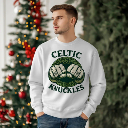 Irish Sweatshirt - Knuckles Knot, Unisex Matchday Wear - Celtic Wolfwear