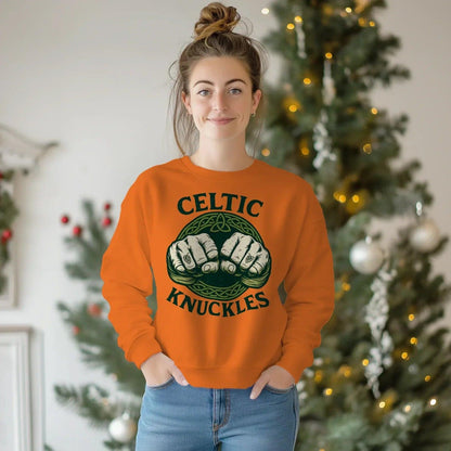 Irish Sweatshirt - Knuckles Knot, Unisex Matchday Wear - Celtic Wolfwear