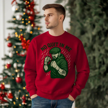 Irish Sweatshirt - No Quit in Me, Unisex Matchday Wear - Celtic Wolfwear