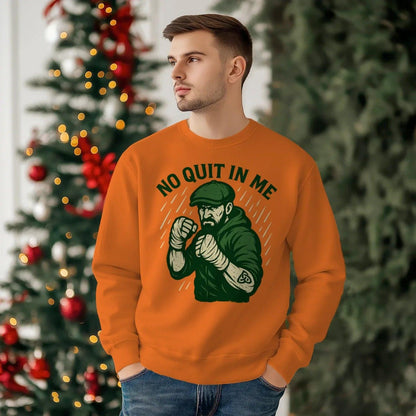 Irish Sweatshirt - No Quit in Me, Unisex Matchday Wear - Celtic Wolfwear