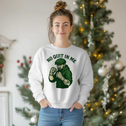 Irish Sweatshirt - No Quit in Me, Unisex Matchday Wear - Celtic Wolfwear