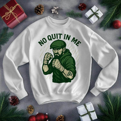 Irish Sweatshirt - No Quit in Me, Unisex Matchday Wear - Celtic Wolfwear
