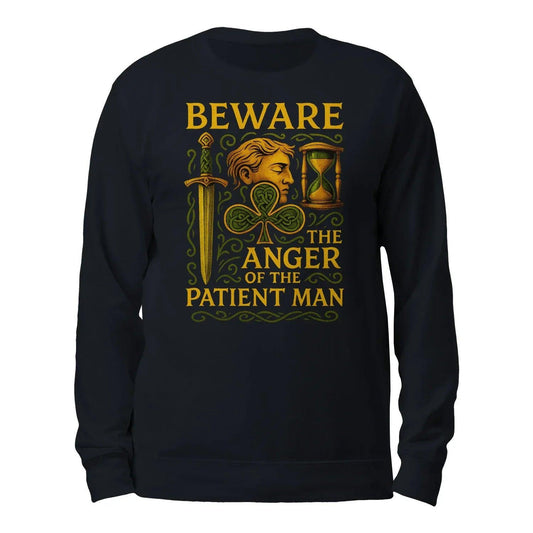 Irish Sweatshirt - Patient Man Premium Unisex Streetwear - Celtic Wolfwear