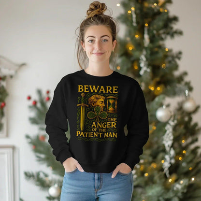 Irish Sweatshirt - Patient Man Premium Unisex Streetwear - Celtic Wolfwear