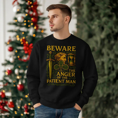 Irish Sweatshirt - Patient Man Premium Unisex Streetwear - Celtic Wolfwear